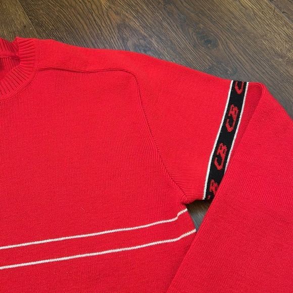 CB Sports 1986 Vintage Retro Sweater 100% Wool M/L - Picture 3 of 9
